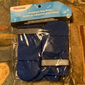 Petstore Blue Neoprene Dog Boots (Large)